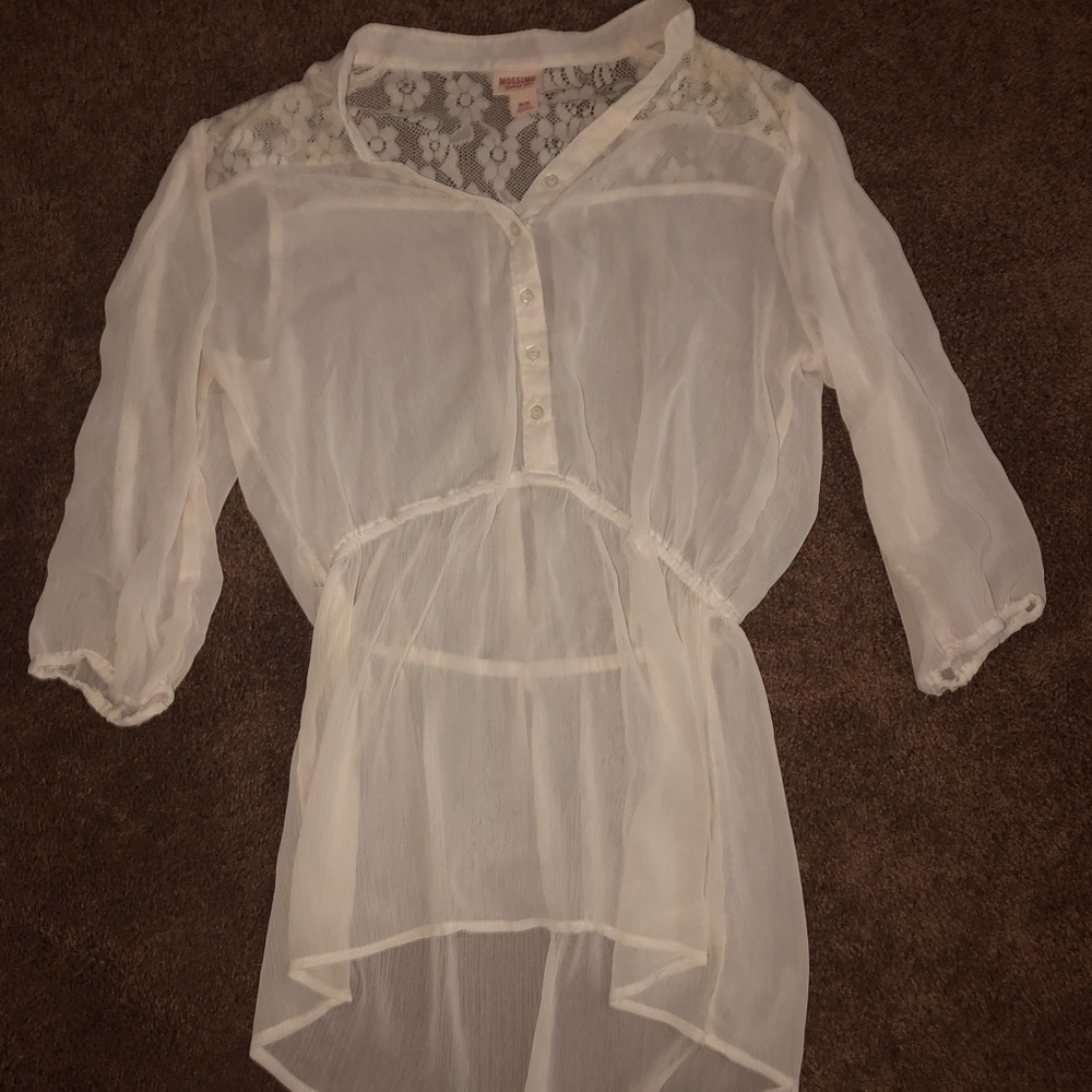 See through white top/dress